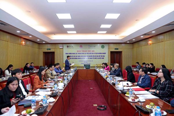 Hội thảo tăng cường năng lực trong đánh giá hiệu quả đầu tư dự án nông nghiệp trao đổi về các quy định liên quan đến nguồn vốn ưu đãi hỗ trợ ODA và viện trợ không hoàn lại cho các cơ quan tổ chức tại Việt Nam 